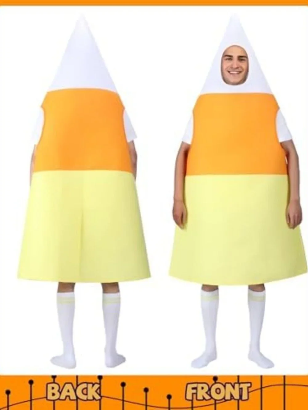 Fun Halloween Candy Corn Costume Cosplay Outfit for Parties & Events